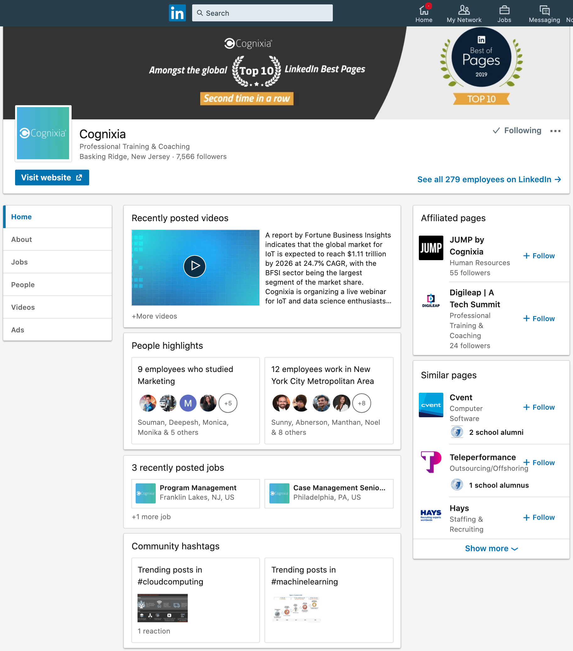 Cognixia_概览_LinkedIn
