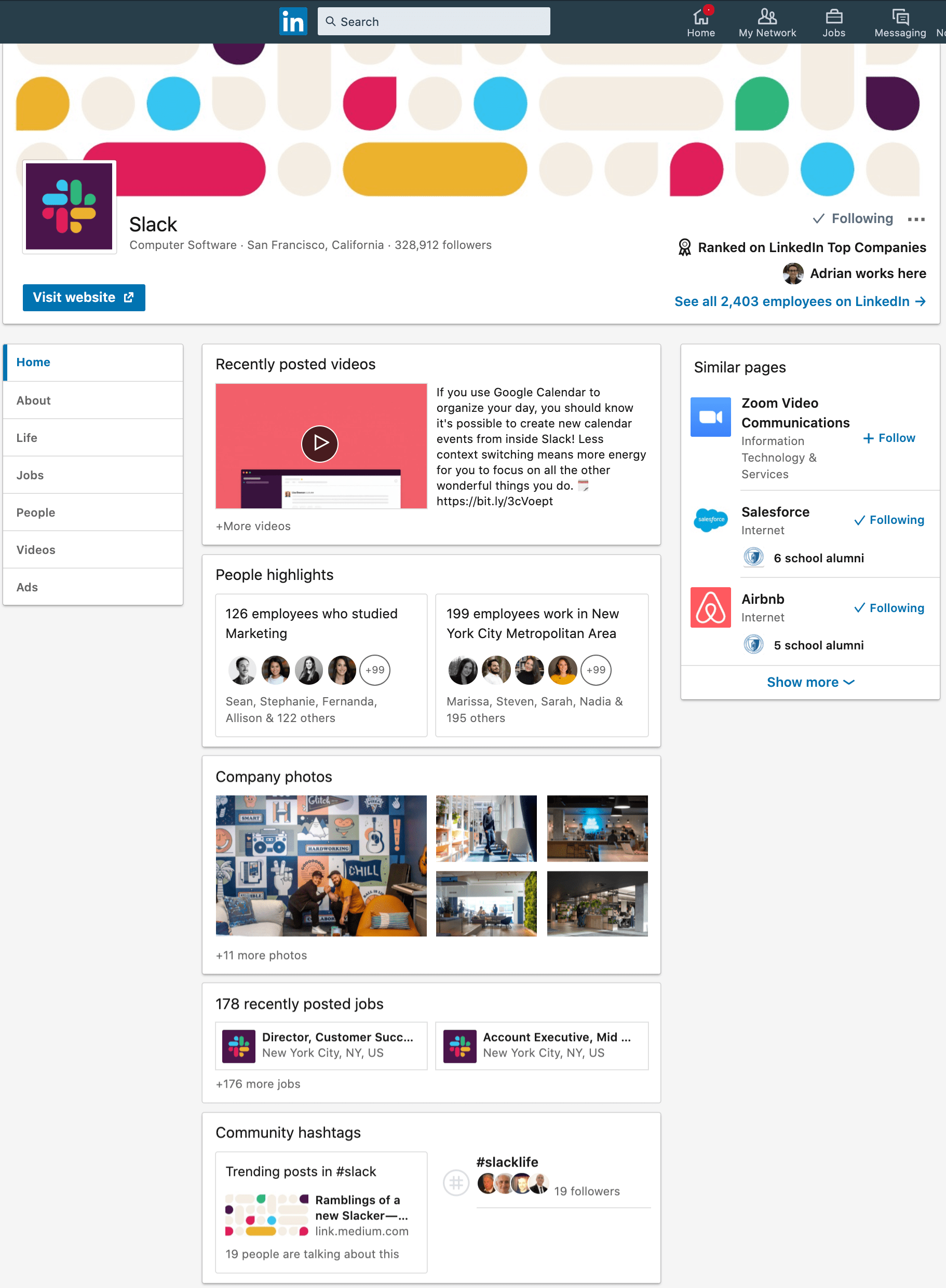 Slack\u概述\u LinkedIn