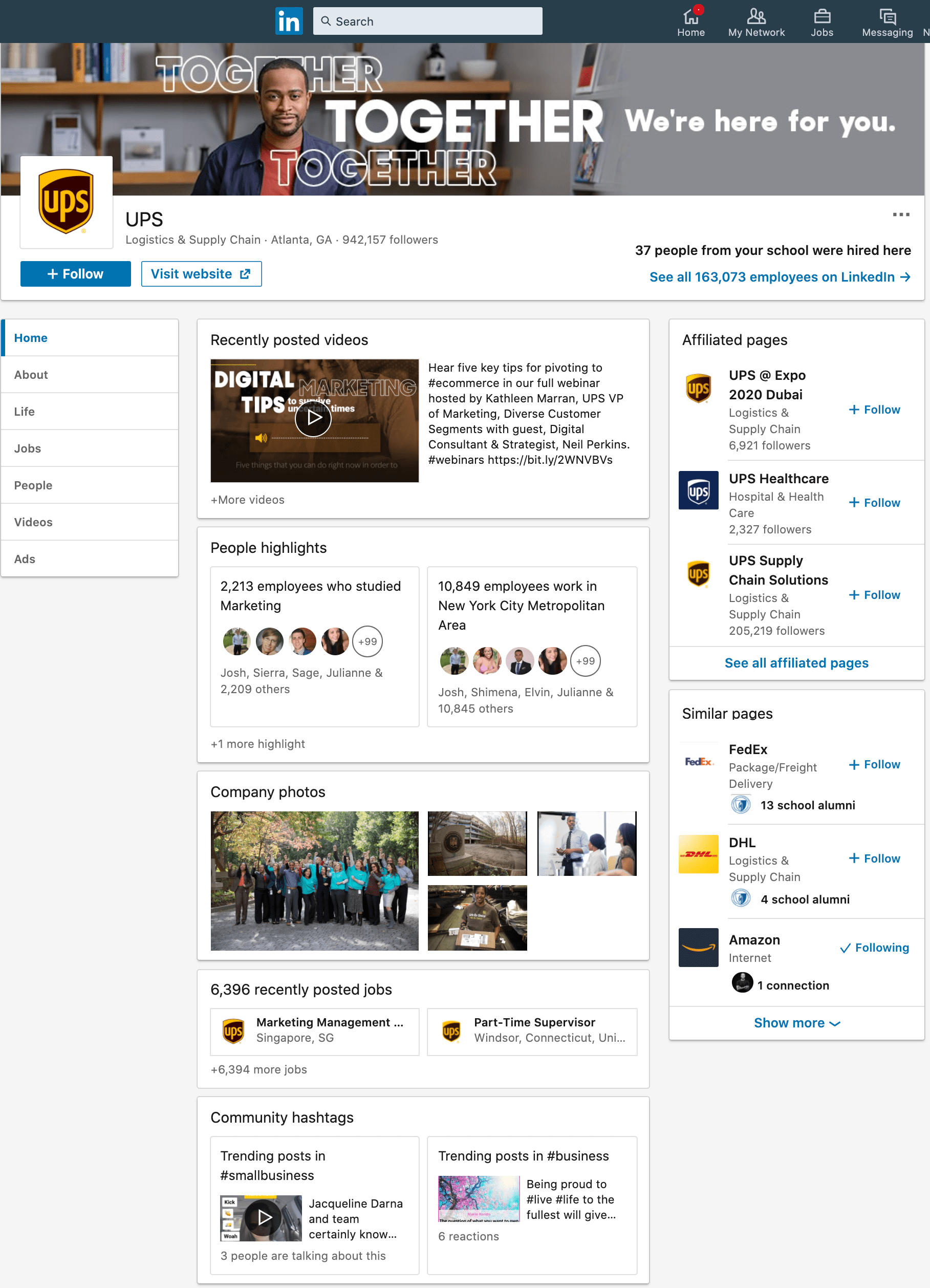 UPS\u概述\u LinkedIn