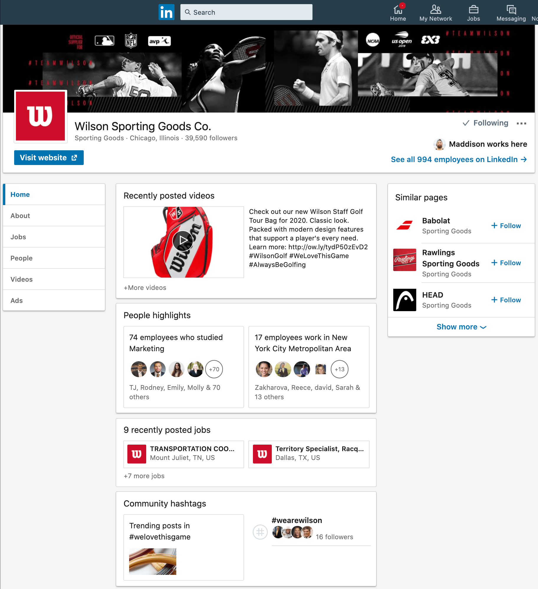 Wilson_Sporting_Goods_Overview_LinkedIn