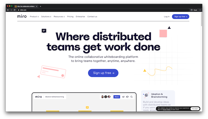 Miro  - 分布式团队的白板工具