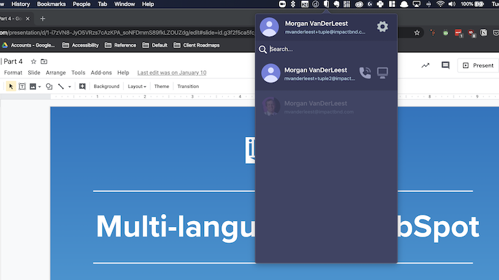元组菜单栏界面。