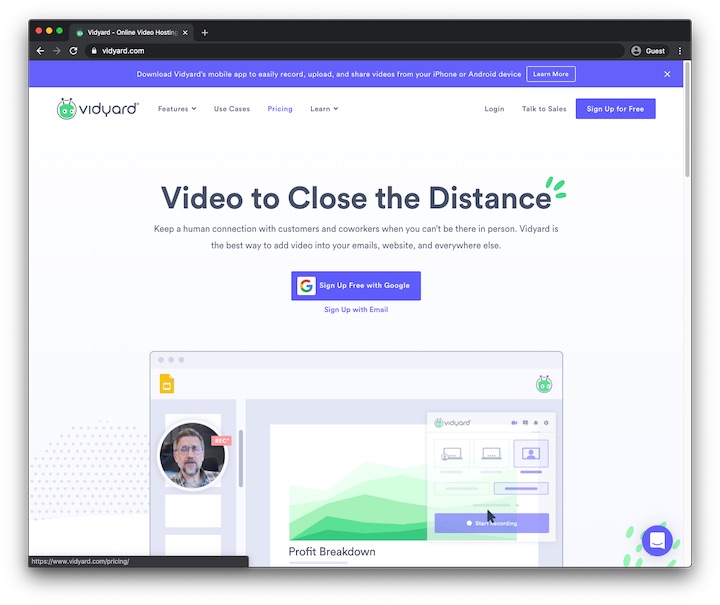 Vidyard -必须的SaaS营销工具#2