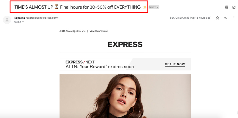 电子邮件主题行示例速递