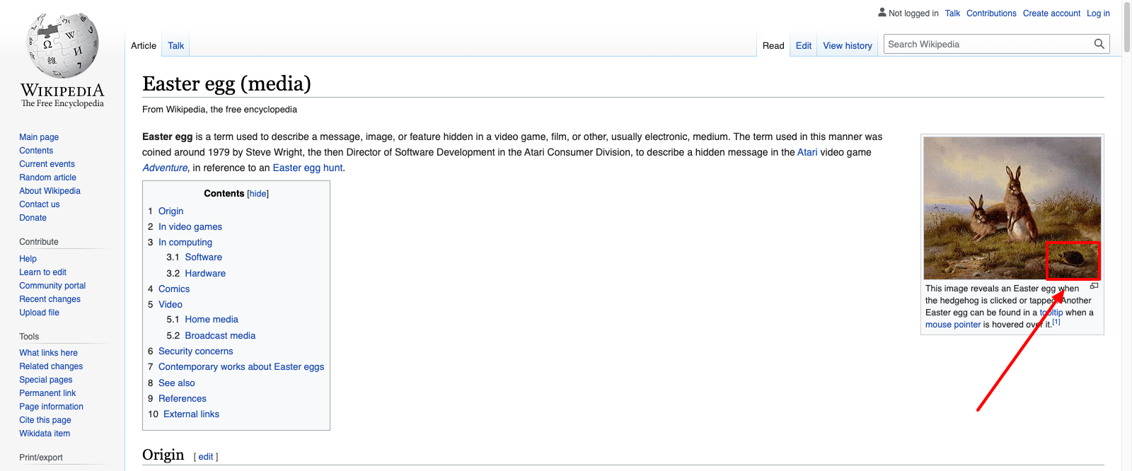 互联网复活节彩蛋维基百科