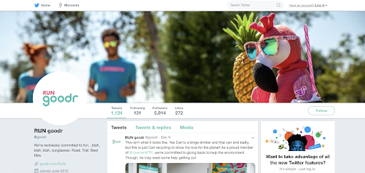 跟随goodr发展社交媒体