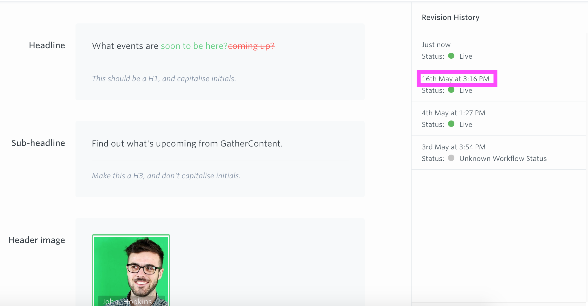 gathercontent-revisions