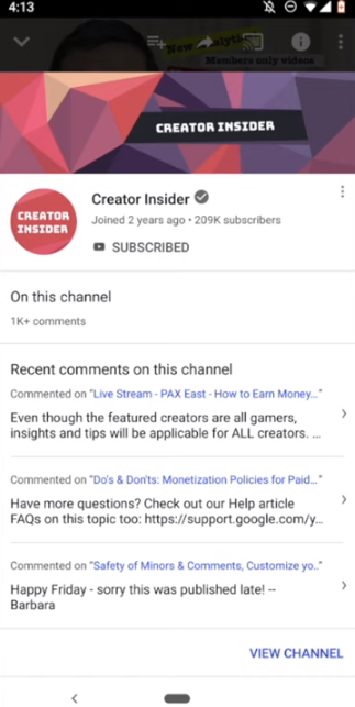 youtube个人资料卡